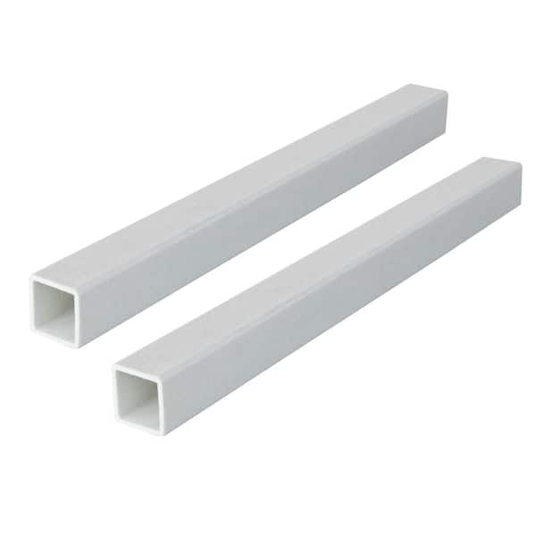 48 in. x 2 in. x 1/5 in. FRP Square Tube Fence Post, (2 Pack)