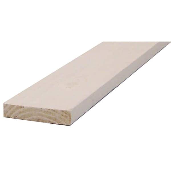 Unbranded 1 in. x 6 in. x 16 ft. White Finger-Joint Square Edge Primed Pine Board