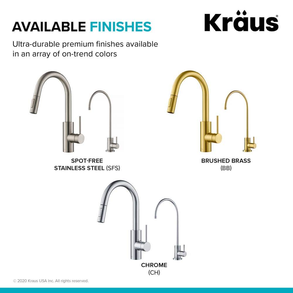 Chrome Modern Pull-Down Kitchen Faucet with Spray