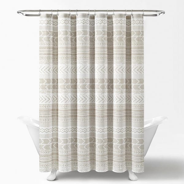 72 inches Tradional Skandi Tassel Shower Curtain 