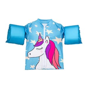 Blue Lil' Splashers Unicorn Swim Shirt Floaties
