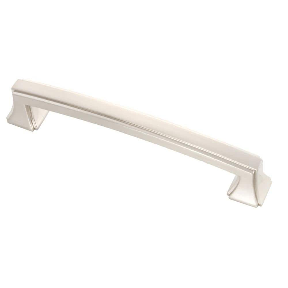 Satin Nickel Brushed Bar Cabinet Pull with Mounting Hardware
