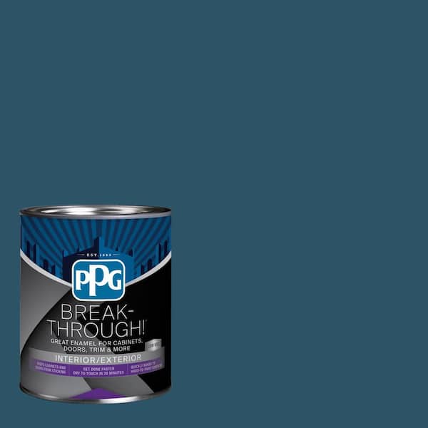 1 qt. PPG1154-7 Regatta Bay Semi-Gloss Door, Trim & Cabinet Paint