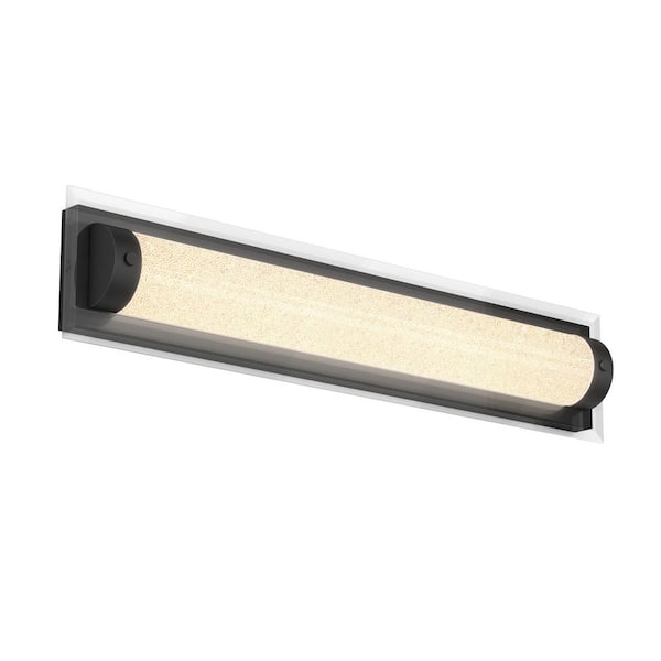 Artika Glamour 27 in. 1-Light Black Modern Integrated LED 3 CCT Vanity Light Bar for Bathroom