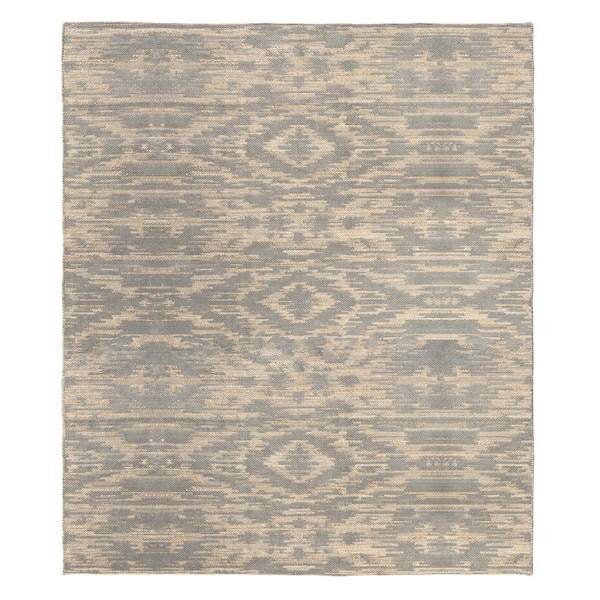 Cedar Rose Argentina Blue 8 ft. x 10 ft. Jute/Cotton Area Rug