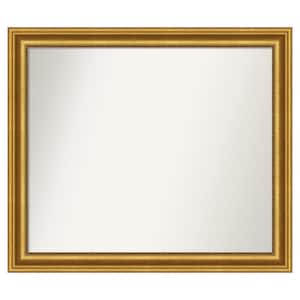 Parlor Gold 43.75 in. W x 37.75 in. H Custom Non-Beveled Recycled Polystyrene Framed Bathroom Vanity Wall Mirror
