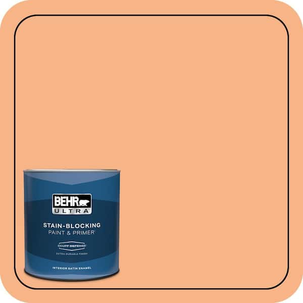 BEHR ULTRA 1 qt. #250D-4 Autumn Mist Extra Durable Satin Enamel Interior Paint & Primer