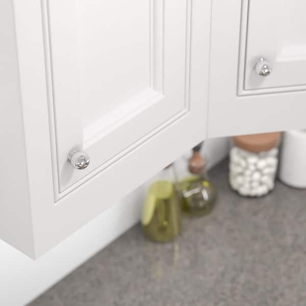 Firenze Collection 1-3/16 in. (30 mm) Classic Chrome Round Cabinet Knob