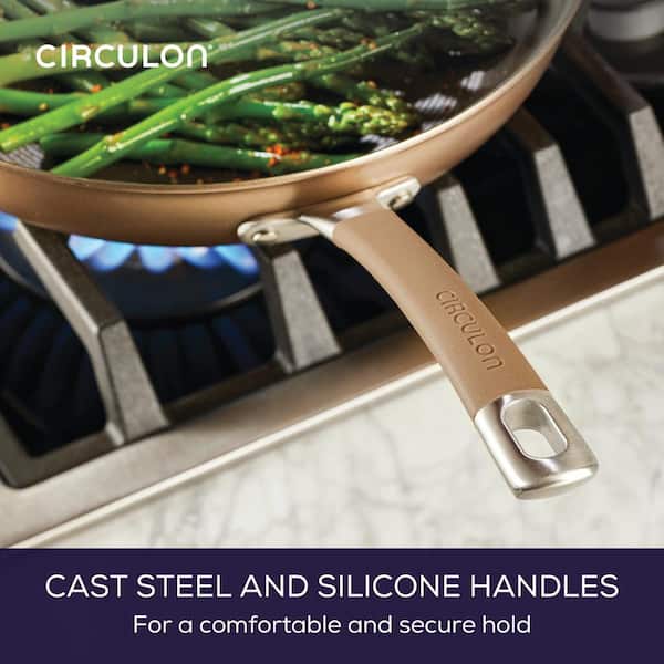 Circulon Premier Professional 10-Piece Aluminum Nonstick Cookware Set with  Lids in Bronze 89330 - The Home Depot