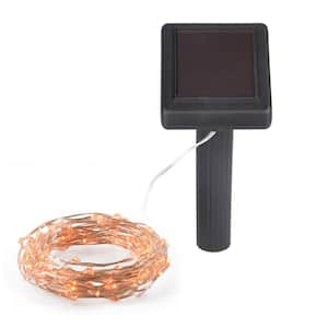 Feit Electric 100-Light 30 ft. USB or Battery Operated Mini LED Indoor  Copper Wire Warm White Fairy String Light with Remote FY30-100/USB/CPR -  The Home Depot