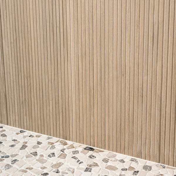 ミスト('07米) MSI Urban Bamboo Ridge 16 in. x 48 in. Beige Matte Ceramic Wall