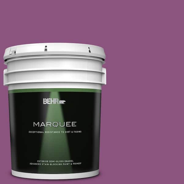 BEHR MARQUEE 5 gal. Home Decorators Collection #HDC-MD-07 Dynamic Magenta Semi-Gloss Enamel Exterior Paint & Primer
