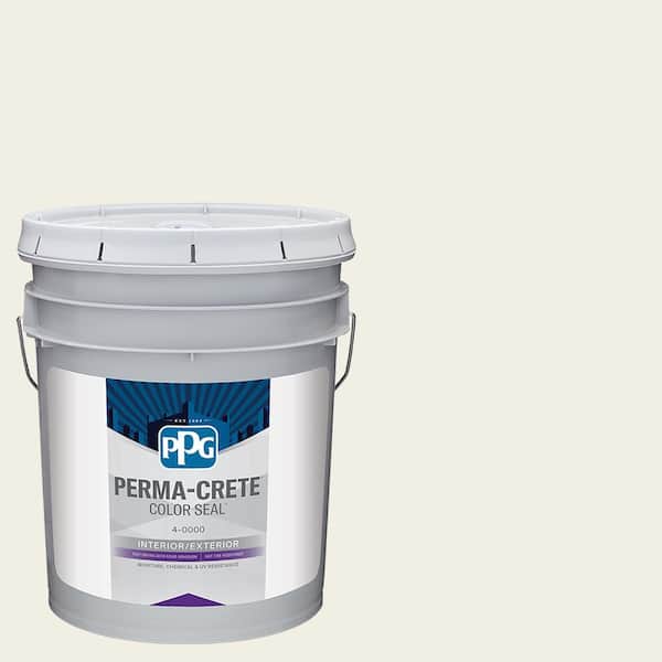 Perma-Crete Color Seal 5 gal. PPG1020-1 Atrium White Satin Interior/Exterior Concrete Stain