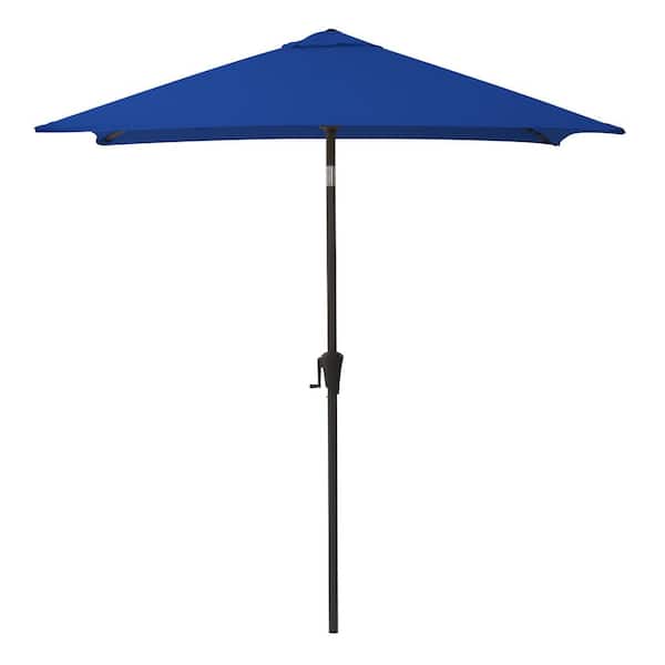 CorLiving 9 ft. Steel Market Square Tilting Patio Umbrella in Cobalt Blue