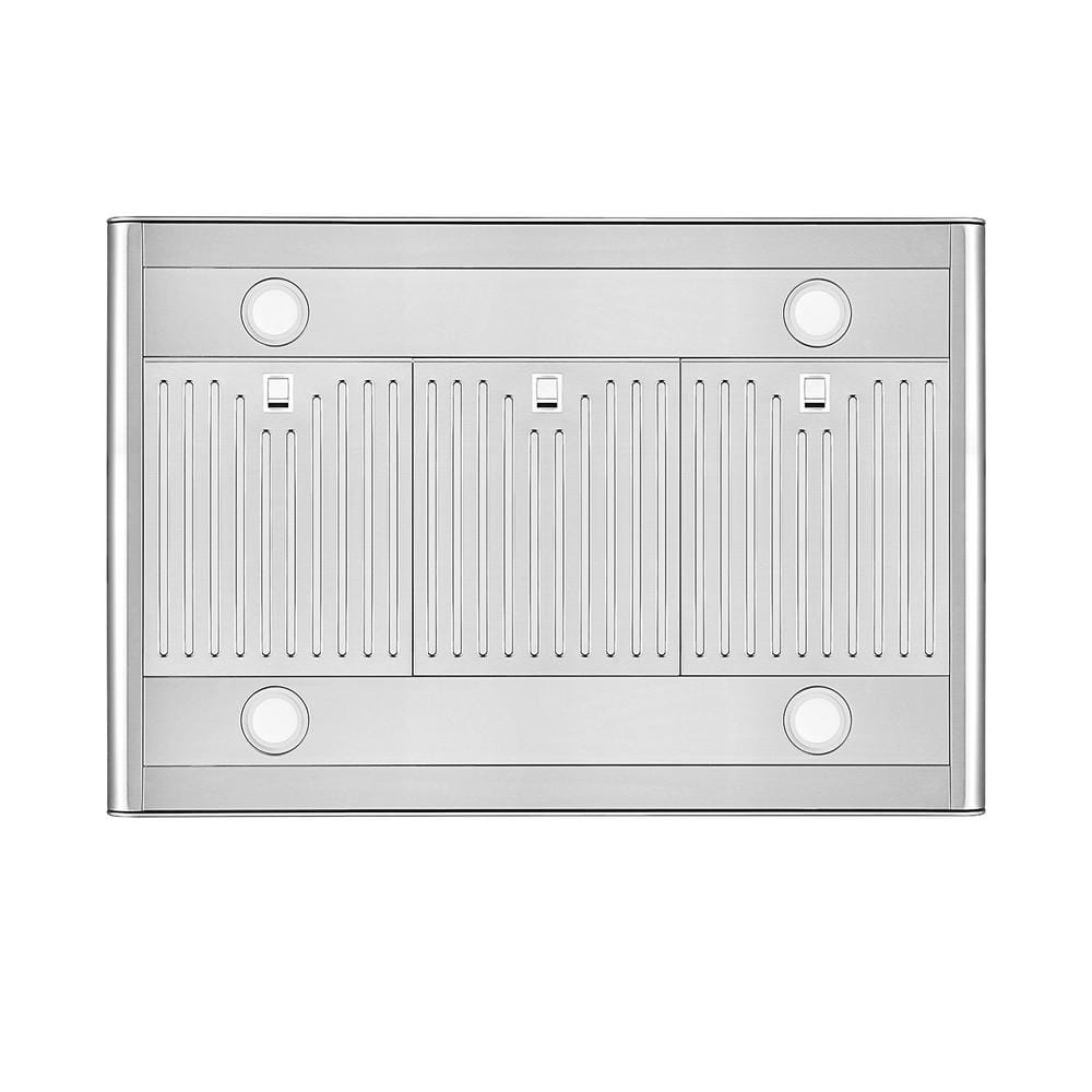 36-Inch Stainless Steel Convertible Wall Range Hood with LED Lights