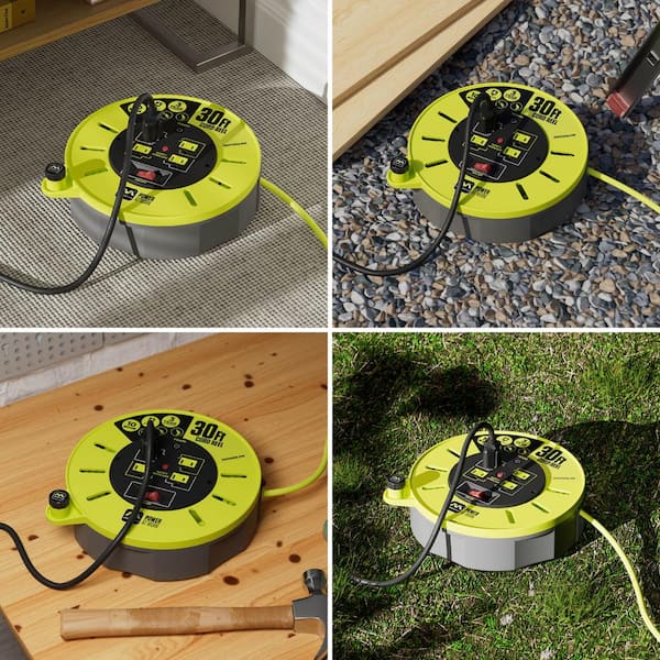 平行リンクマスコン(さいたま) Masterplug Cassette Reel 30 ft. 16 AWG/3 10 Amp Extension Cord