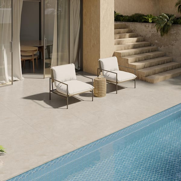 Monolith Crema Beige 23.62 in. x 35.43 in. 2CM Matte Porcelain Floor Paver Tile (11.62 sq. ft./Case)