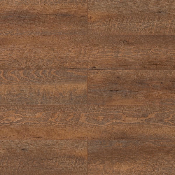 DOTFLOOR Rosewood 7.17 in. W x 48 in. L Waterproof Hybrid Resilient Flooring(23.90 sq. ft./case)