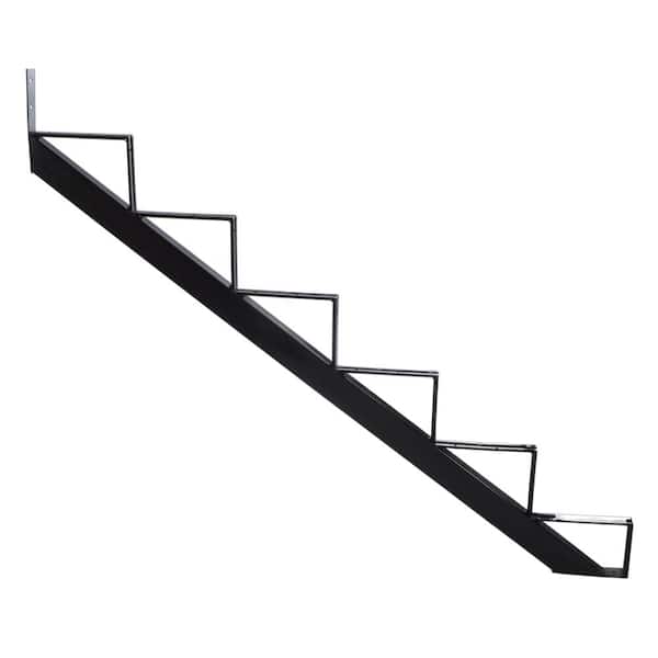 Pylex 6-Steps Steel Stair Stringer black 7-1/2 in. x 10-1/4 in. (Includes 1 Stair Stringer)