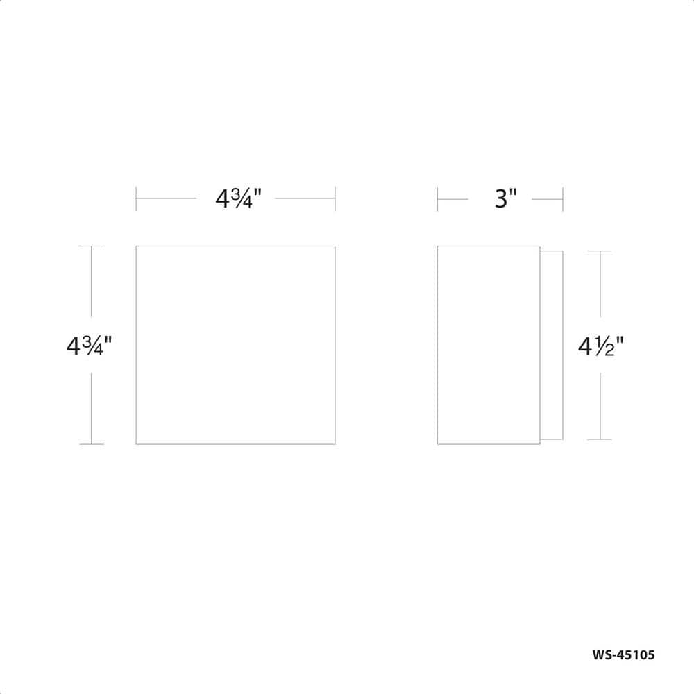 Boxi Aged Brass 5'' Dimmable LED Wall Sconce