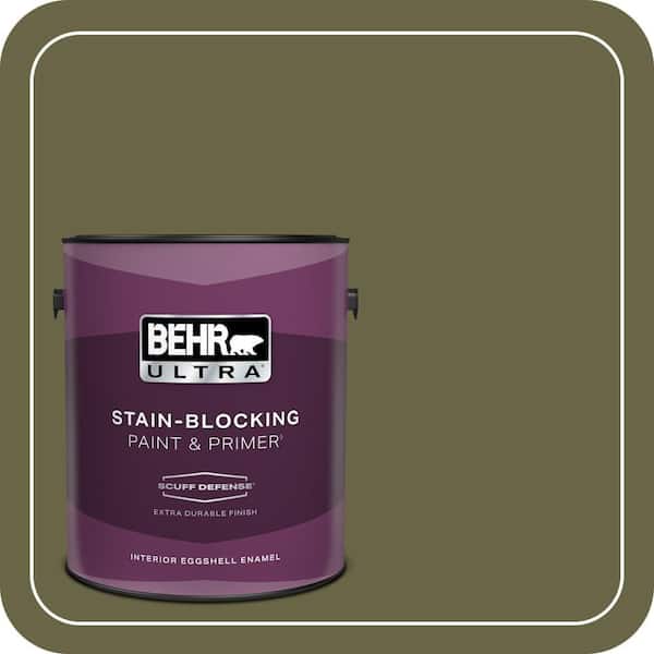 BEHR ULTRA 1 gal. #S350-7 Cedar Glen Extra Durable Eggshell Enamel Interior Paint & Primer