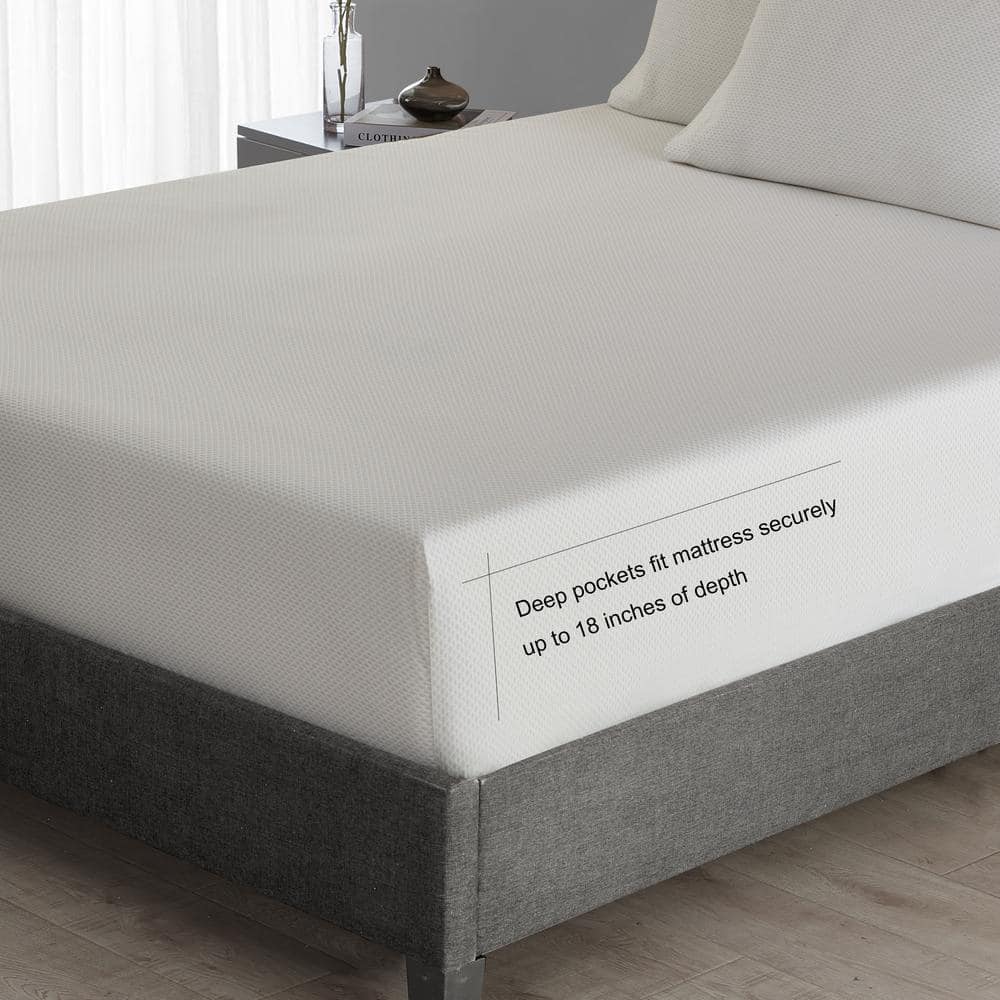 Ivory Queen Cotton Blend Deep Pocket Sheet Set