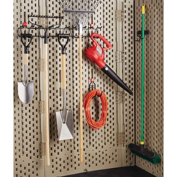 Rubbermaid Shed Storage 50 Pound Capacity 34 inch Tool and Sports Rack (5 Pack)
