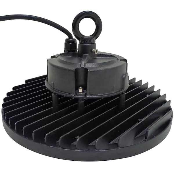 J&H LED 12 in. Black Integrated LED Dimmable High Bay Light at 36000 Lumens 3000K/4000K/5000K