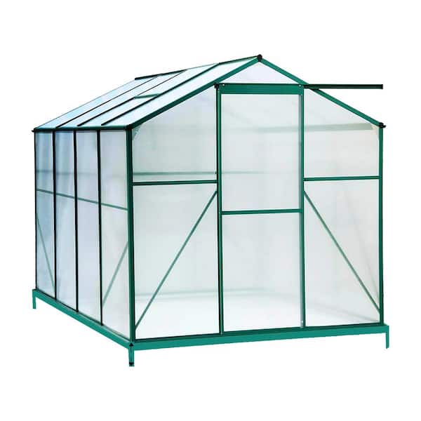 Amucolo 6 ft. x 8 ft. Green/Diffused DIY Greenhouse Kit