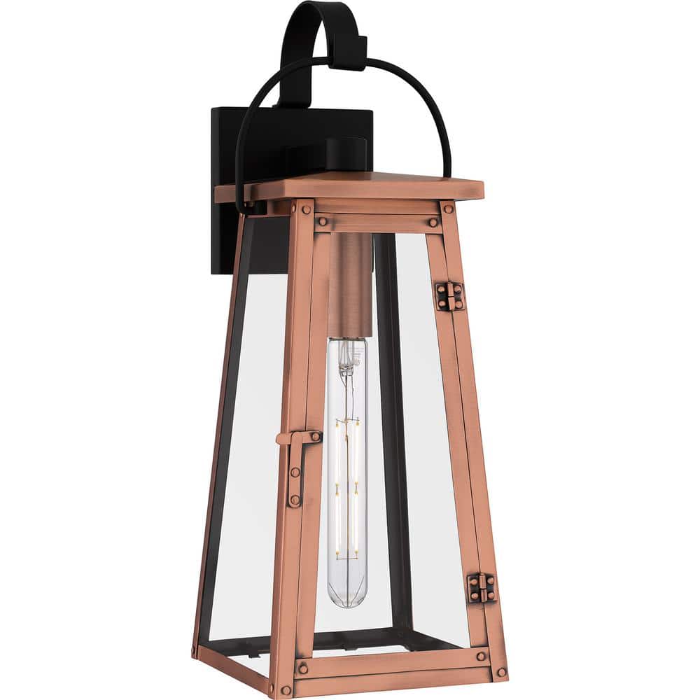 Carolina 19.5 in. Aged Copper Hardwired Outdoor Wall Lantern Sconce price history on PriceWatchPro