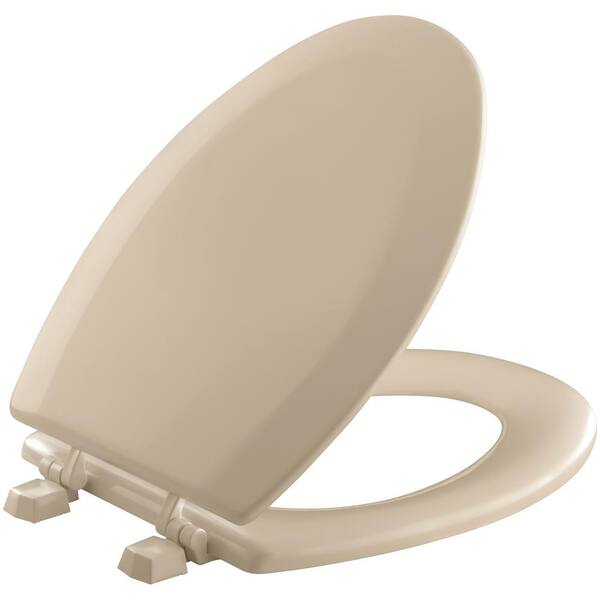 KOHLER Triko Elongated Closed Front Toilet Seat in Mexican Sand