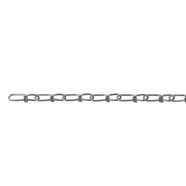 #1 x 50 ft. Bright Galvanized Steel Double Loop Chain