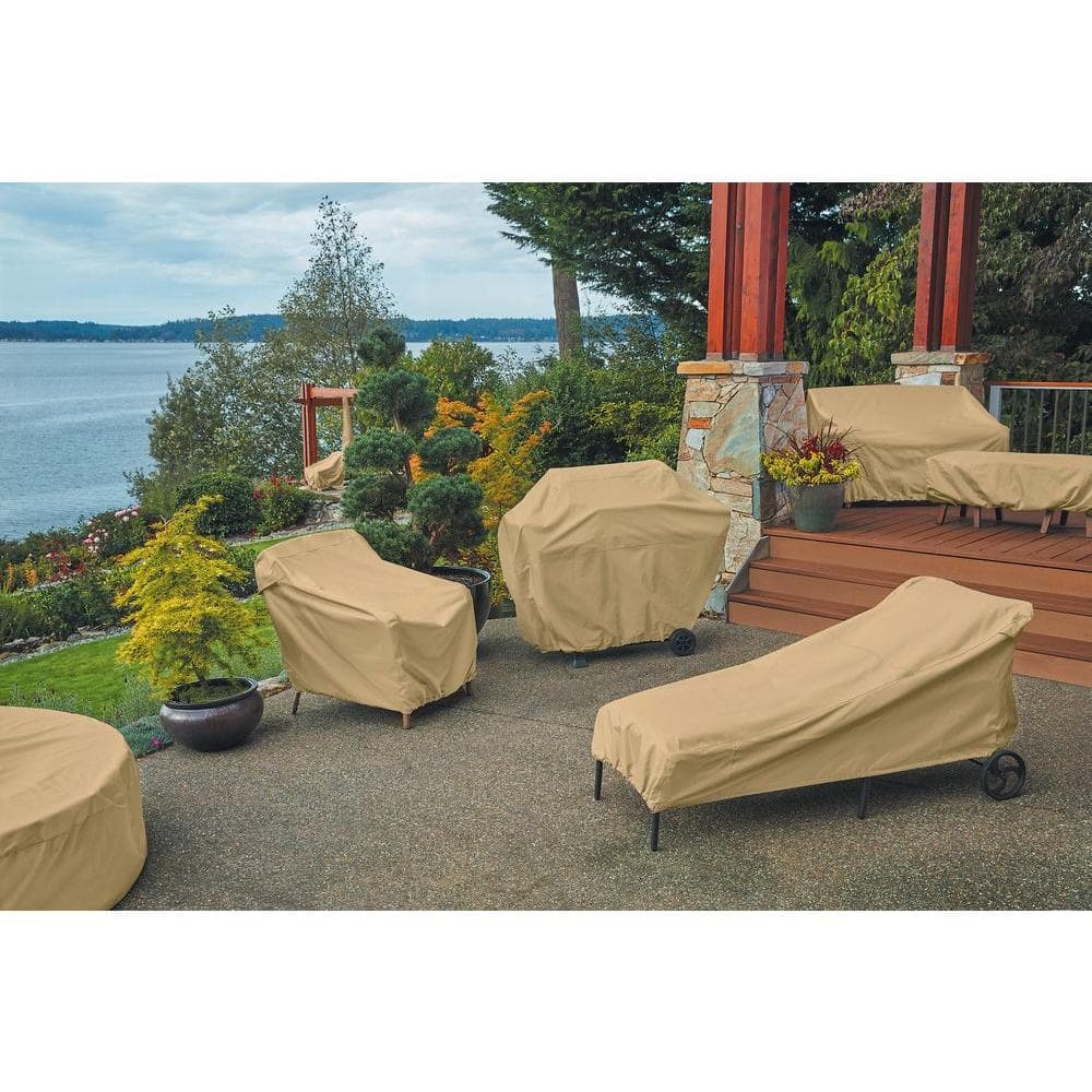 Beige Water-Resistant Patio Cushion Storage Bag