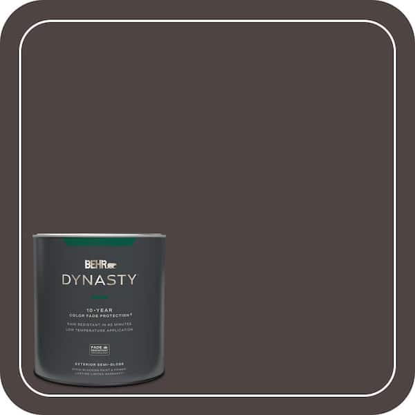 BEHR DYNASTY 1 qt. #N110-7 Black Garnet Semi-Gloss Exterior Stain-Blocking Paint & Primer