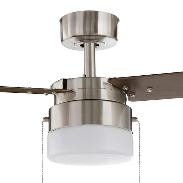 Hampton Bay Montgomery II 44 in. Indoor Brushed Nickel Ceiling Fan