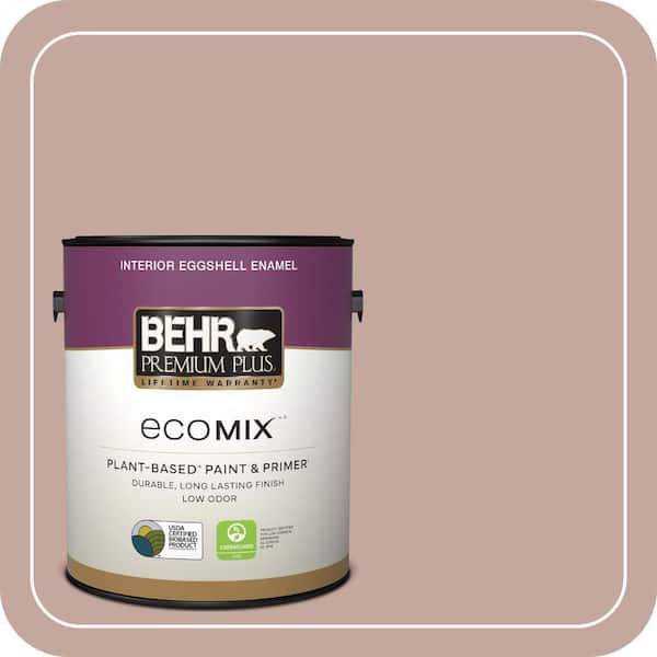 1 gal. Home Decorators Collection #HDC-NT-06 Patchwork Pink Eggshell Enamel EcoMix Plant-Based Interior Paint & Primer