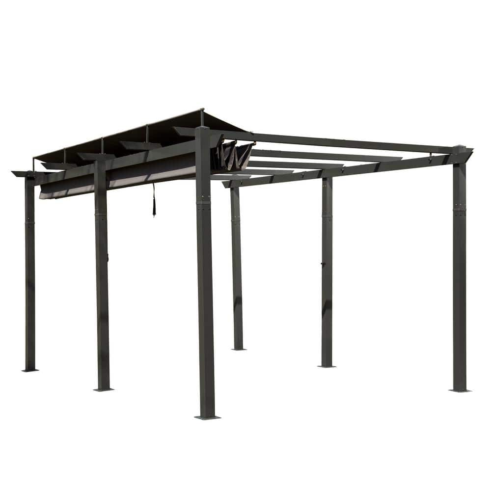 domi outdoor living 16 ft. W x 11 ft. D Aluminum Pergola with Weather ...