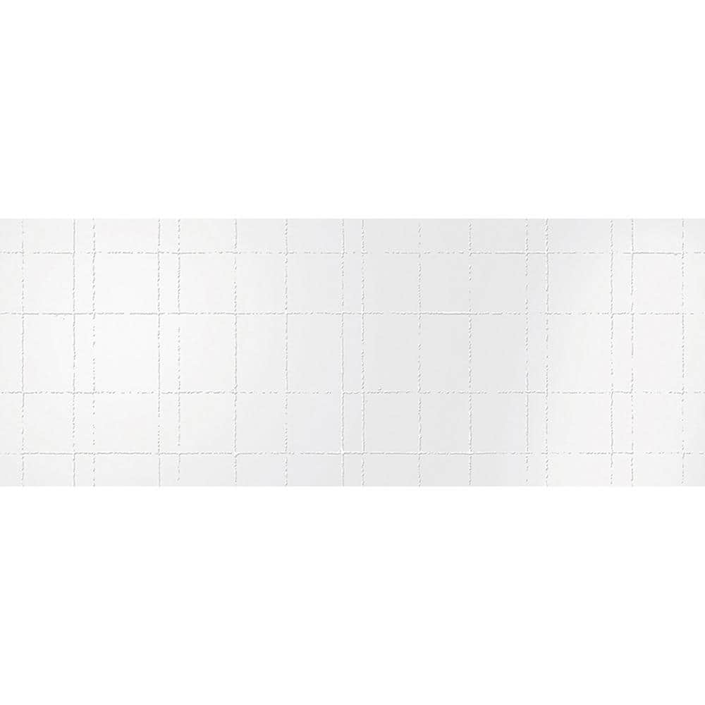 Nimbus 18" x 47" Textured Cotton White Ceramic Wall Tile