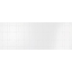 Nimbus Cotton White 17.6 in. x 47 in. Textured Ceramic Rectangle Wall Tile (17.23 sq. ft./case) (3-pack)