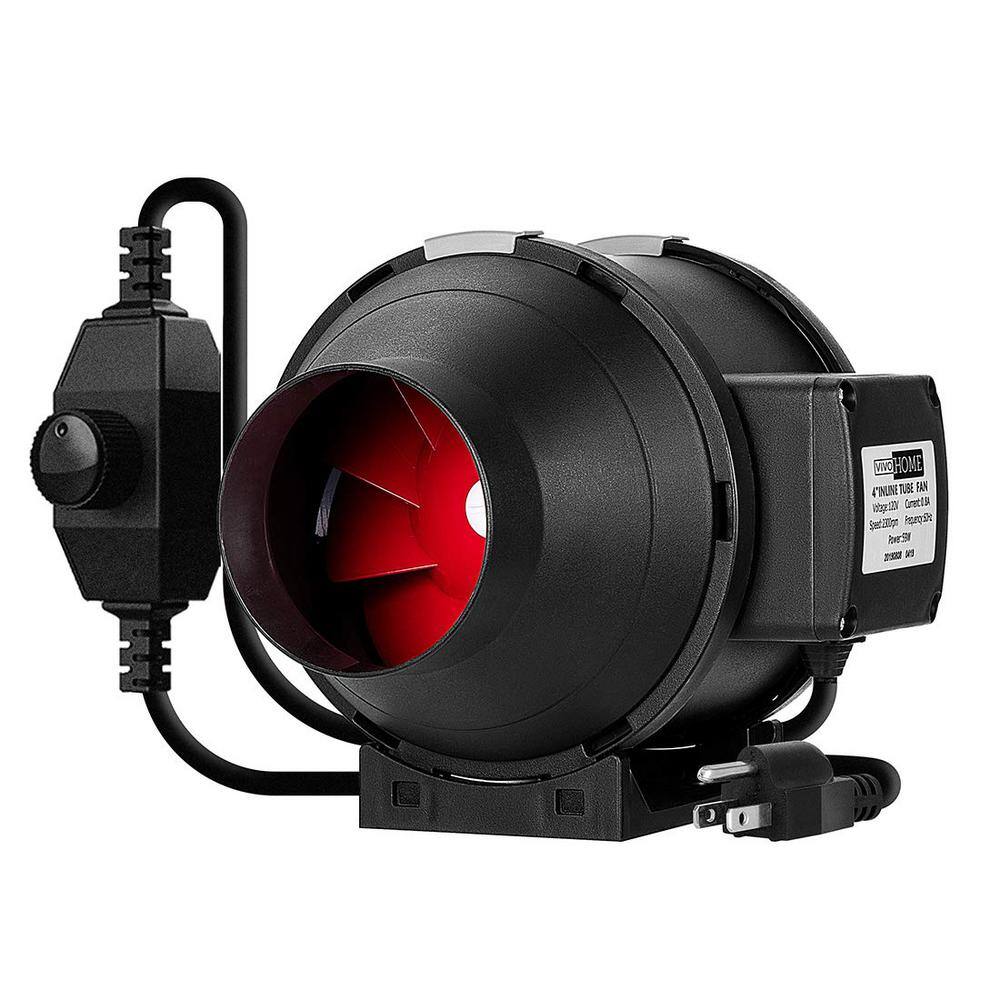 6 Inch 395 CFM Inline Duct Fan Ventilation Plastic Fan Fits Exhaust Blower Fan for sale online 