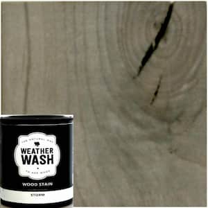 640 oz. Transparent Storm Aging Exterior Interior Wood Stain