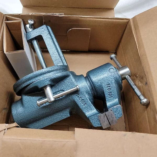 Wilton CBV 100 Super Junior 4 in. Vise with Clamp On Swivel Base 63247 The Home Depot
