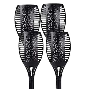 43 Solar Torch Lights with Flickering Flame Effect Waterproof Outdoor Pathway Lighting 4-Pack