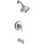 KOHLER Bancroft 4 in. Centerset 2-Handle Low-Arc Bathroom Faucet in ...