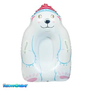 SnowCandy Polar Bear Inflatable Snow Sled