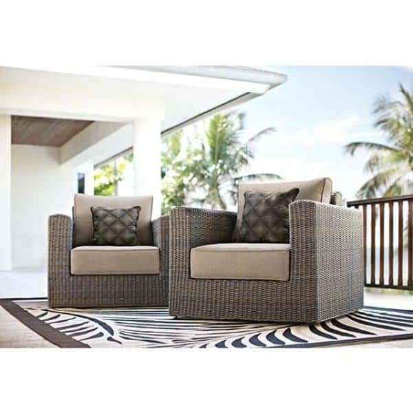 GTIN 848681005538 product image for Home Decorators Collection Naples Brown All-Weather Wicker Outdoor Lounge Chairs | upcitemdb.com