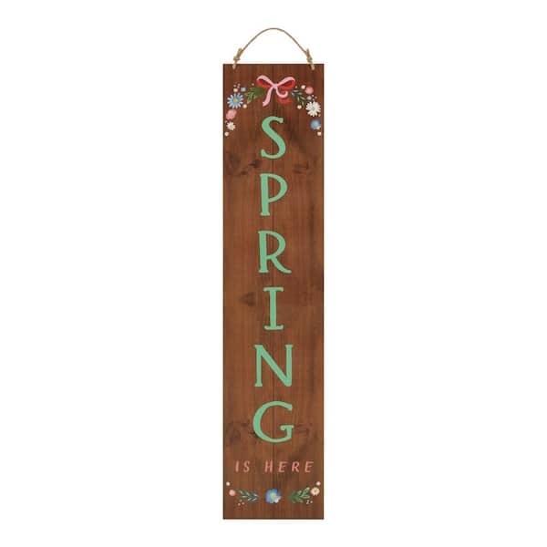 Home Accents Holiday 45 in. Spring & Easter Reversible Porch Sign