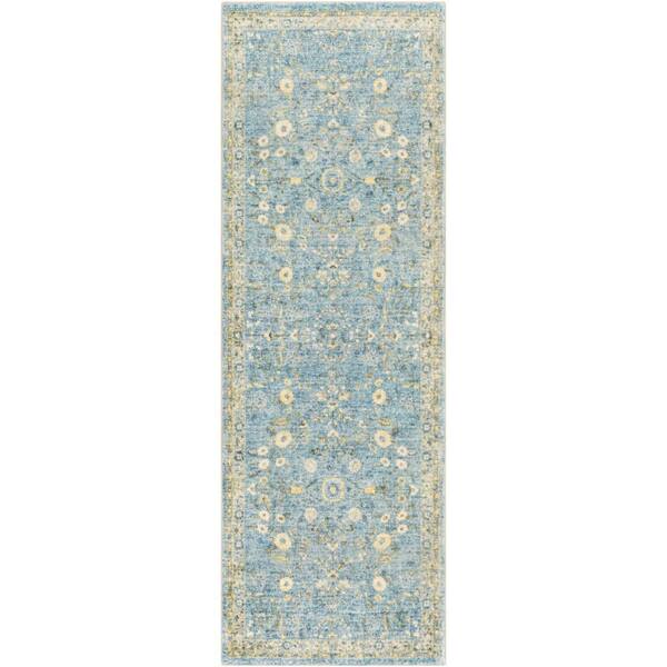 Artistic Weavers Oshawa Sky Blue 3 ft. x 8 ft. Indoor Area Rug