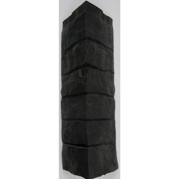 6 in. W x 6.1 in. L Onyx Faux Stone Column Wrap Siding