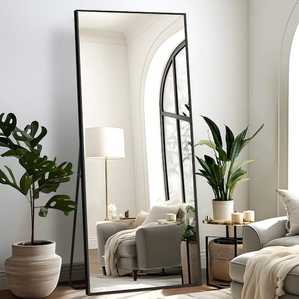 Dovelina 71 in. x 24 in. Oversized Modern Rectangle Metal Framed Bathroom Vanity Mirror